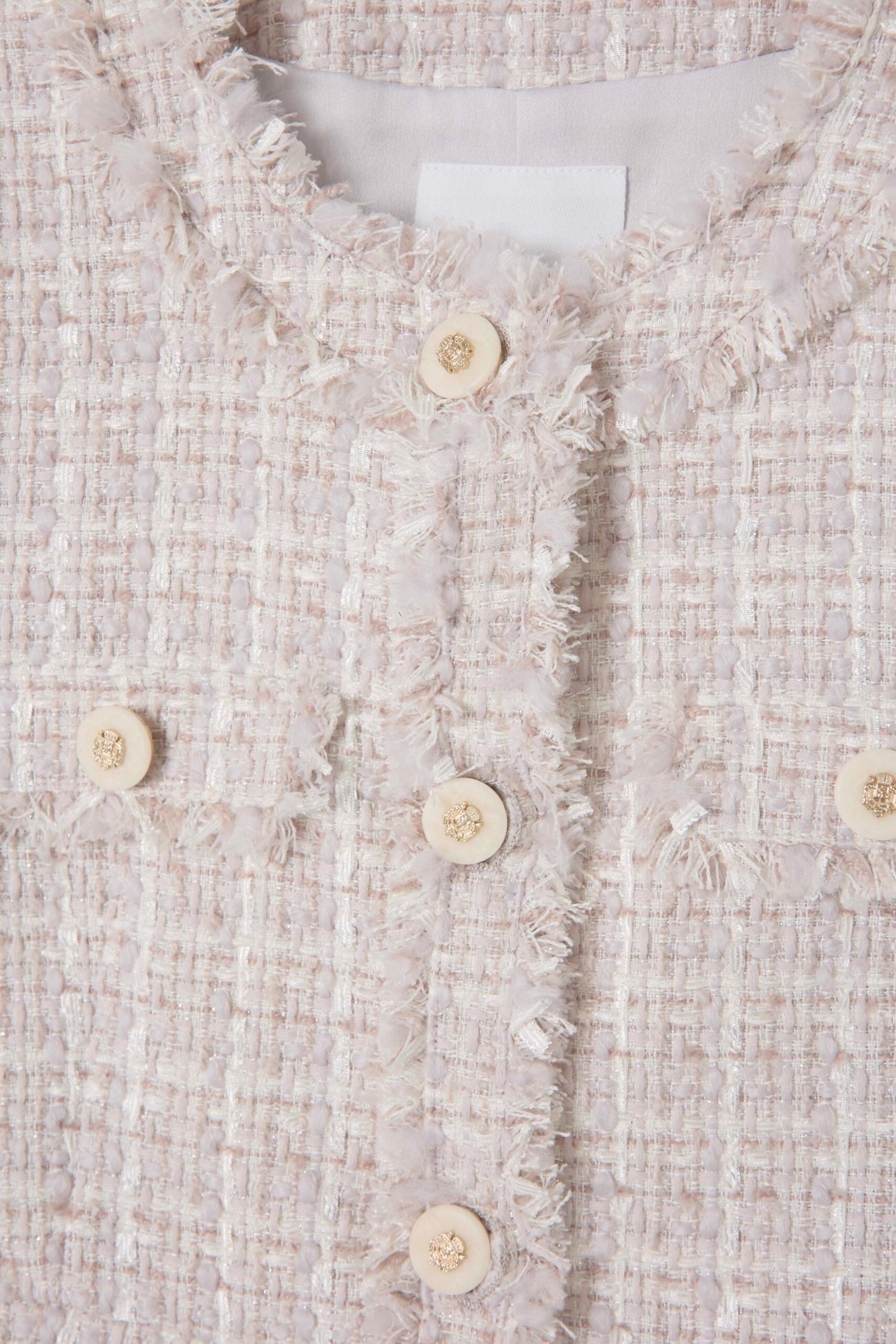 Her lip to Grace Tweed Jacket white Mサイズ Grace Tweed Jacket